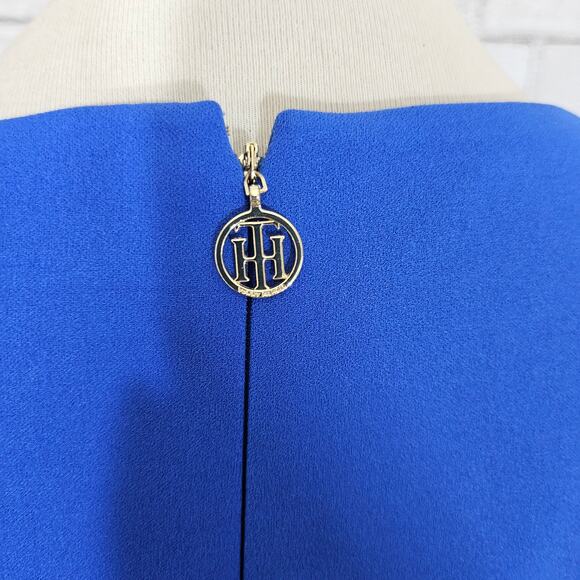 Tommy Hilfiger Blue Short Sleeve Sheath Dress - Picture 9 of 9